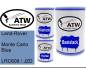 Preview: Land-Rover, Monte Carlo Blue, LRC608 / JZD: 500ml Lackdose + 500ml Klarlack + 250ml Härter - Set, von ATW Autoteile West.